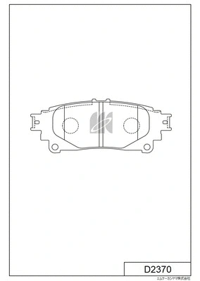 D2370 MK KASHIYAMA Комплект тормозных колодок, дисковый тормоз (фото 1)