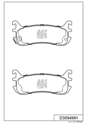 D3094MH MK KASHIYAMA Комплект тормозных колодок, дисковый тормоз (фото 1)