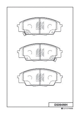 D5094MH MK KASHIYAMA Комплект тормозных колодок, дисковый тормоз (фото 1)
