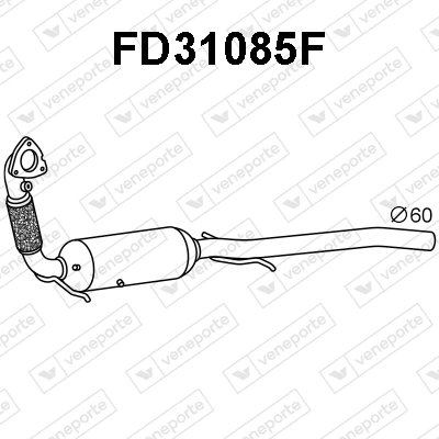 FD31085F VENEPORTE Сажевый / частичный фильтр, система выхлопа ОГ (фото 1)