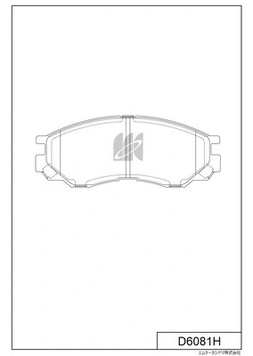 D6081H MK KASHIYAMA Комплект тормозных колодок, дисковый тормоз (фото 1)