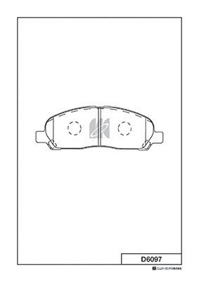 D6097 MK KASHIYAMA Комплект тормозных колодок, дисковый тормоз (фото 1)