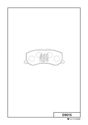 D9015 MK KASHIYAMA Комплект тормозных колодок, дисковый тормоз (фото 1)