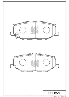 D9085M MK KASHIYAMA Комплект тормозных колодок, дисковый тормоз (фото 1)