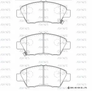 SN149P ADVICS Комплект тормозных колодок, дисковый тормоз (фото 1)