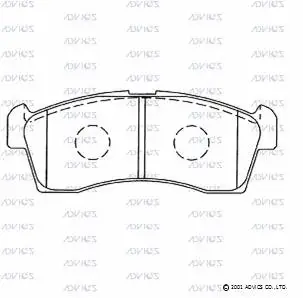 SN946 ADVICS Комплект тормозных колодок, дисковый тормоз (фото 1)