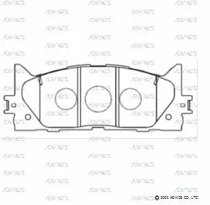 SN947 ADVICS Комплект тормозных колодок, дисковый тормоз (фото 1)