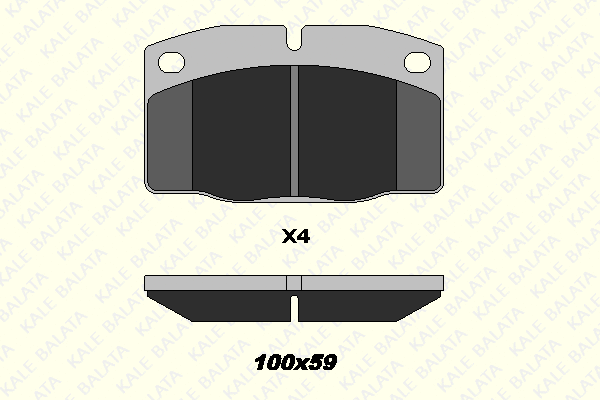 20939 150 04 KALE Комплект тормозных колодок, дисковый тормоз (фото 1)