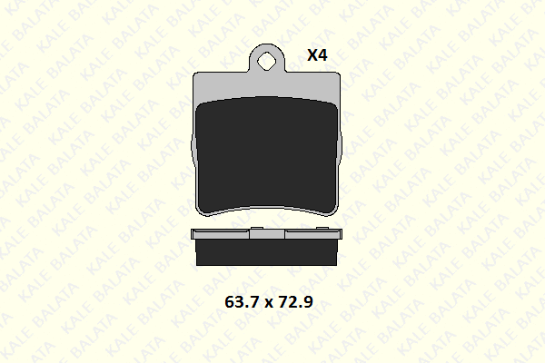 21919 157 04 KALE Комплект тормозных колодок, дисковый тормоз (фото 1)