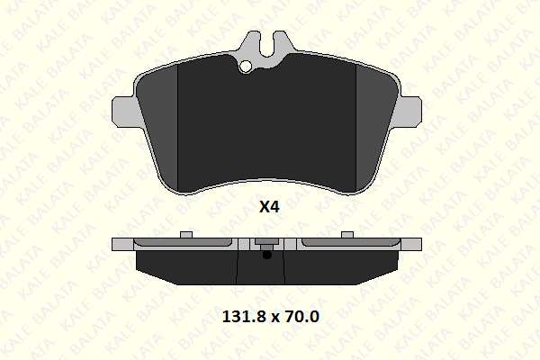23881 201 15 KALE Комплект тормозных колодок, дисковый тормоз (фото 1)
