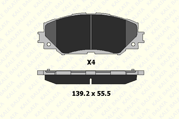 24336 175 04 KALE Комплект тормозных колодок, дисковый тормоз (фото 1)