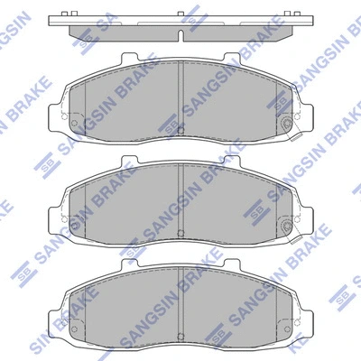 SP1282 HIQ Комплект тормозных колодок, дисковый тормоз (фото 1)