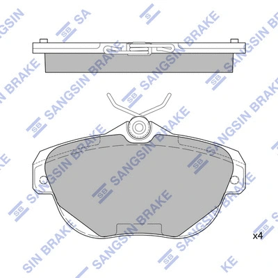 SP4270 HIQ Комплект тормозных колодок, дисковый тормоз (фото 1)