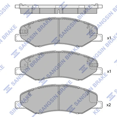 SP4271 HIQ Комплект тормозных колодок, дисковый тормоз (фото 1)