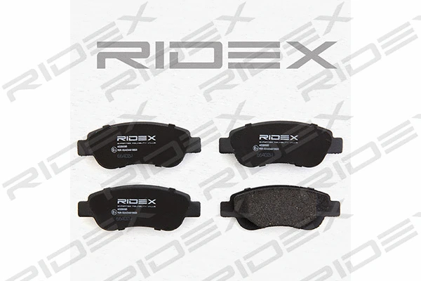 402B0085 RIDEX Комплект тормозных колодок, дисковый тормоз (фото 2)