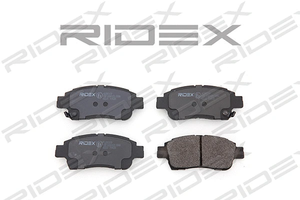 402B0109 RIDEX Комплект тормозных колодок, дисковый тормоз (фото 3)