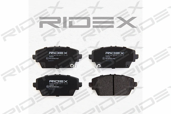402B0135 RIDEX Комплект тормозных колодок, дисковый тормоз (фото 1)