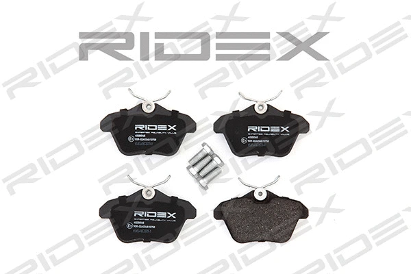 402B0165 RIDEX Комплект тормозных колодок, дисковый тормоз (фото 1)