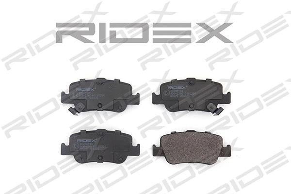 402B0184 RIDEX Комплект тормозных колодок, дисковый тормоз (фото 1)