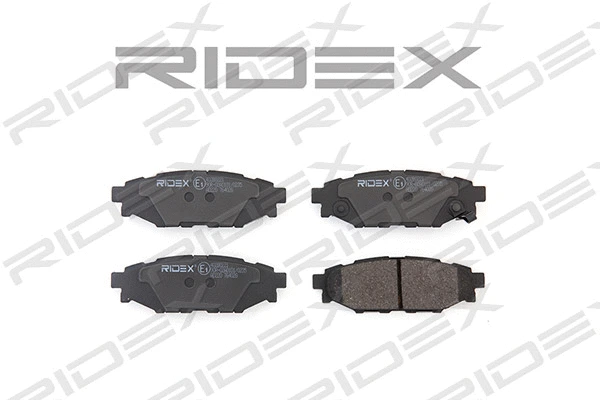 402B0221 RIDEX Комплект тормозных колодок, дисковый тормоз (фото 1)