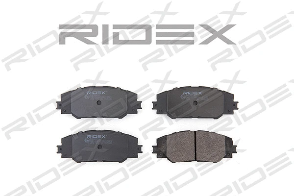 402B0241 RIDEX Комплект тормозных колодок, дисковый тормоз (фото 3)