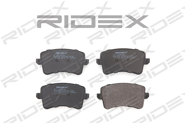 402B0289 RIDEX Комплект тормозных колодок, дисковый тормоз (фото 1)