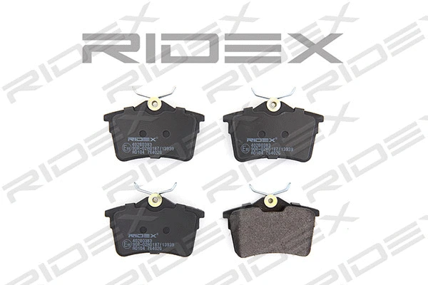 402B0383 RIDEX Комплект тормозных колодок, дисковый тормоз (фото 2)