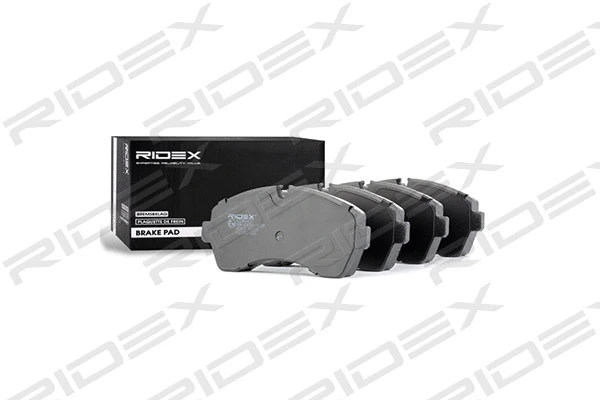 402B0407 RIDEX Комплект тормозных колодок, дисковый тормоз (фото 1)