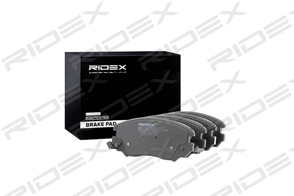 402B0430 RIDEX Комплект тормозных колодок, дисковый тормоз (фото 1)