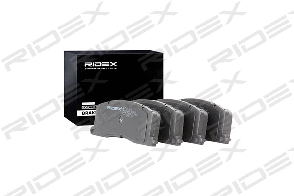 402B0593 RIDEX Комплект тормозных колодок, дисковый тормоз (фото 1)