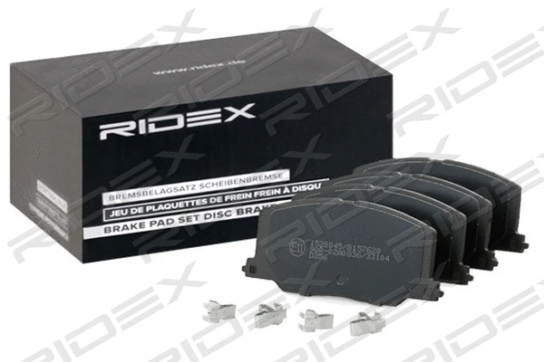 402B0720 RIDEX Комплект тормозных колодок, дисковый тормоз (фото 3)