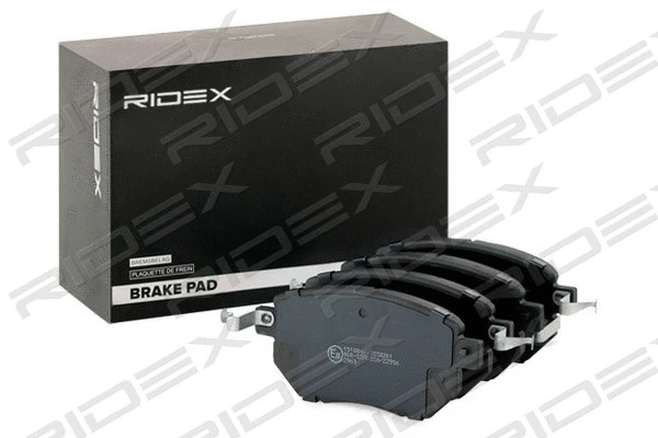 402B0838 RIDEX Комплект тормозных колодок, дисковый тормоз (фото 1)