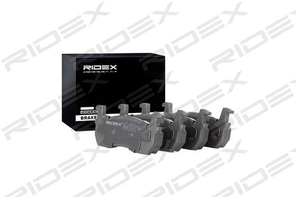 402B0856 RIDEX Комплект тормозных колодок, дисковый тормоз (фото 1)