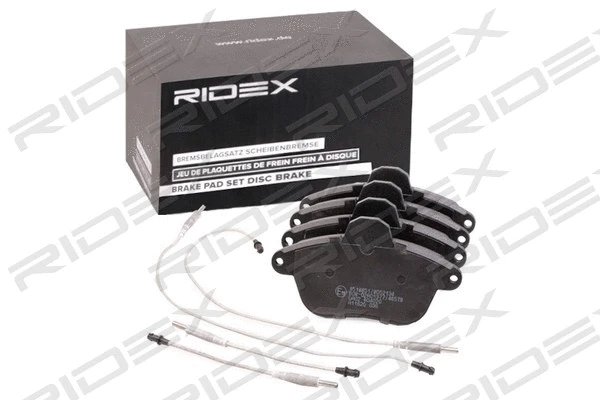 402B0904 RIDEX Комплект тормозных колодок, дисковый тормоз (фото 1)