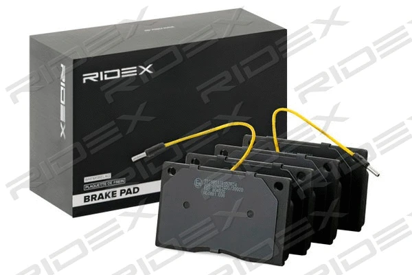 402B1001 RIDEX Комплект тормозных колодок, дисковый тормоз (фото 2)