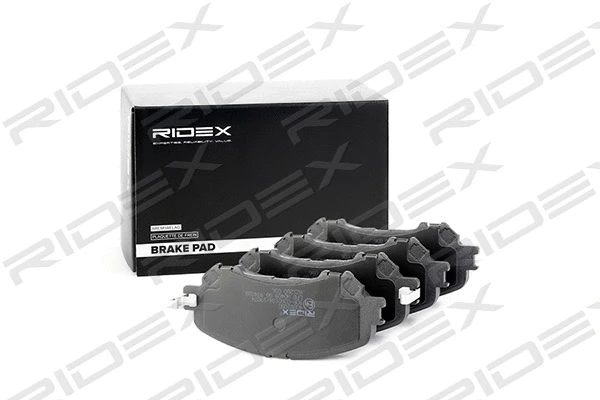 402B1050 RIDEX Комплект тормозных колодок, дисковый тормоз (фото 2)