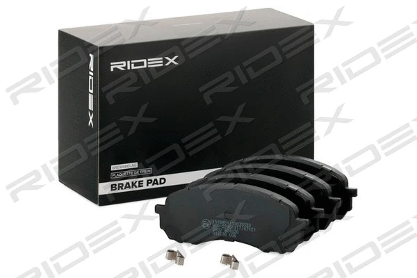 402B1109 RIDEX Комплект тормозных колодок, дисковый тормоз (фото 1)