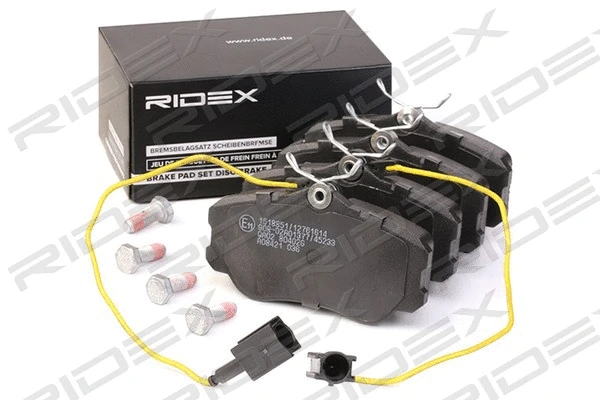 402B1139 RIDEX Комплект тормозных колодок, дисковый тормоз (фото 3)