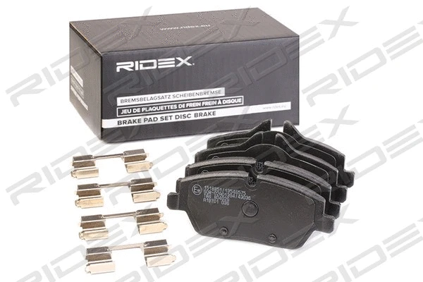 402B1149 RIDEX Комплект тормозных колодок, дисковый тормоз (фото 1)