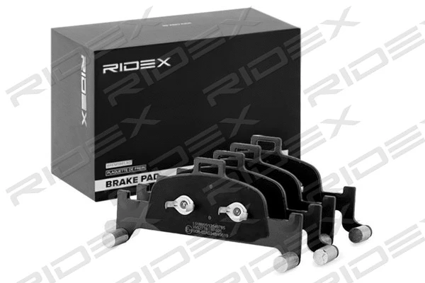 402B1203 RIDEX Комплект тормозных колодок, дисковый тормоз (фото 2)