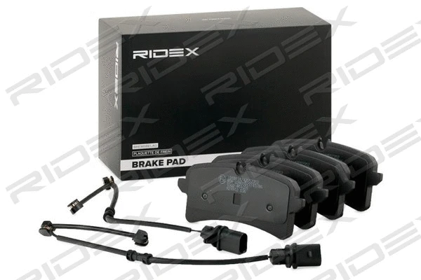 402B1235 RIDEX Комплект тормозных колодок, дисковый тормоз (фото 1)