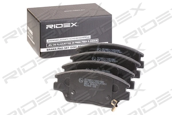402B1329 RIDEX Комплект тормозных колодок, дисковый тормоз (фото 2)
