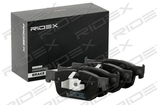 402B1340 RIDEX Комплект тормозных колодок, дисковый тормоз (фото 2)