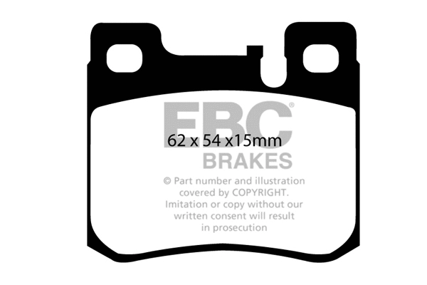 DP1026 EBC Brakes Комплект тормозных колодок, дисковый тормоз (фото 1)