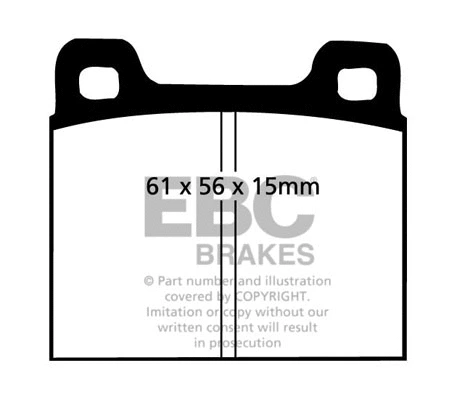 DP104 EBC Brakes Комплект тормозных колодок, дисковый тормоз (фото 1)