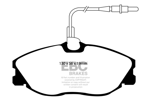 DP1047 EBC Brakes Комплект тормозных колодок, дисковый тормоз (фото 1)