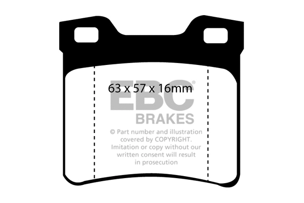 DP1048 EBC Brakes Комплект тормозных колодок, дисковый тормоз (фото 1)