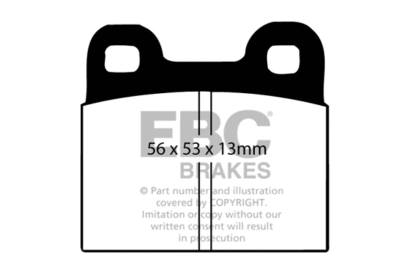 DP105/4 EBC Brakes Комплект тормозных колодок, дисковый тормоз (фото 1)