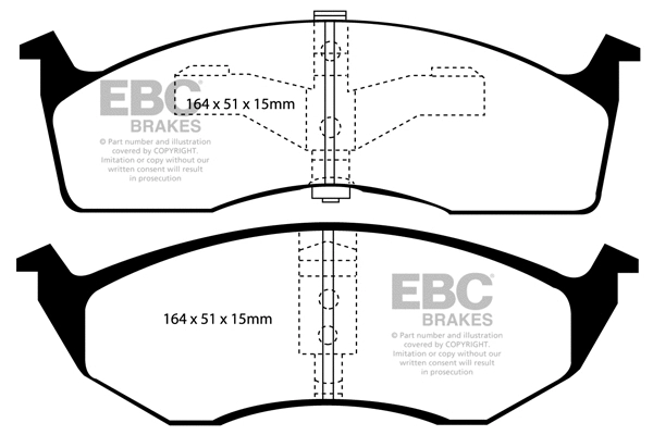 DP1065 EBC Brakes Комплект тормозных колодок, дисковый тормоз (фото 1)