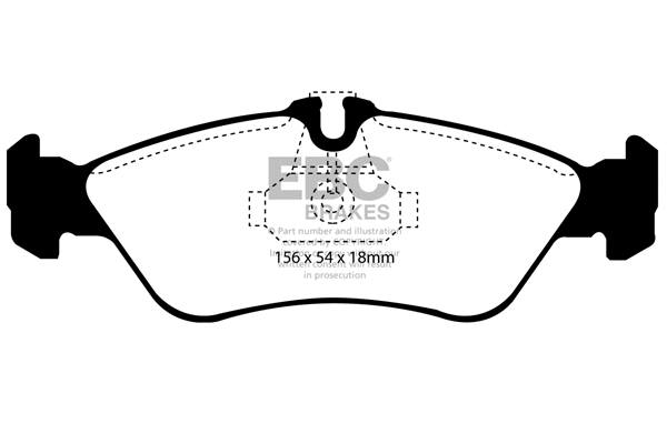 DP1070/2 EBC Brakes Комплект тормозных колодок, дисковый тормоз (фото 1)
